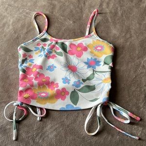 SHEIN Cropped floral tank